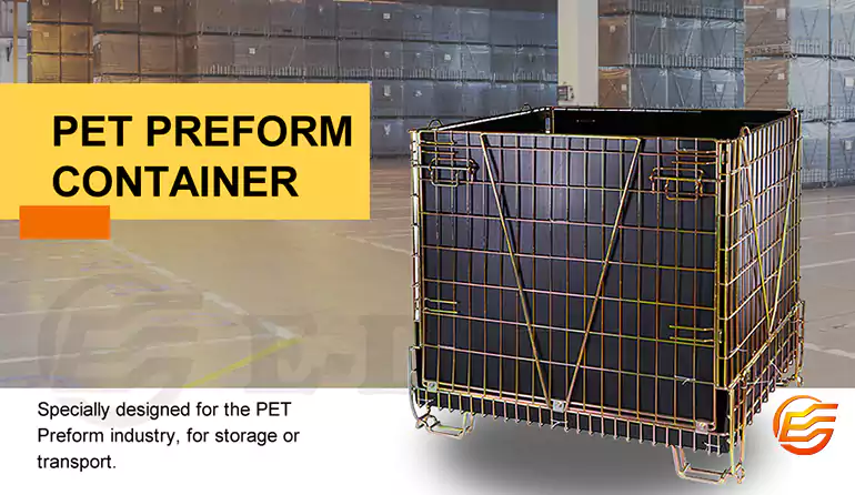 Different Kinds of Storage Strategy Divisions Used in PET Preform Industry with PET Preform Container