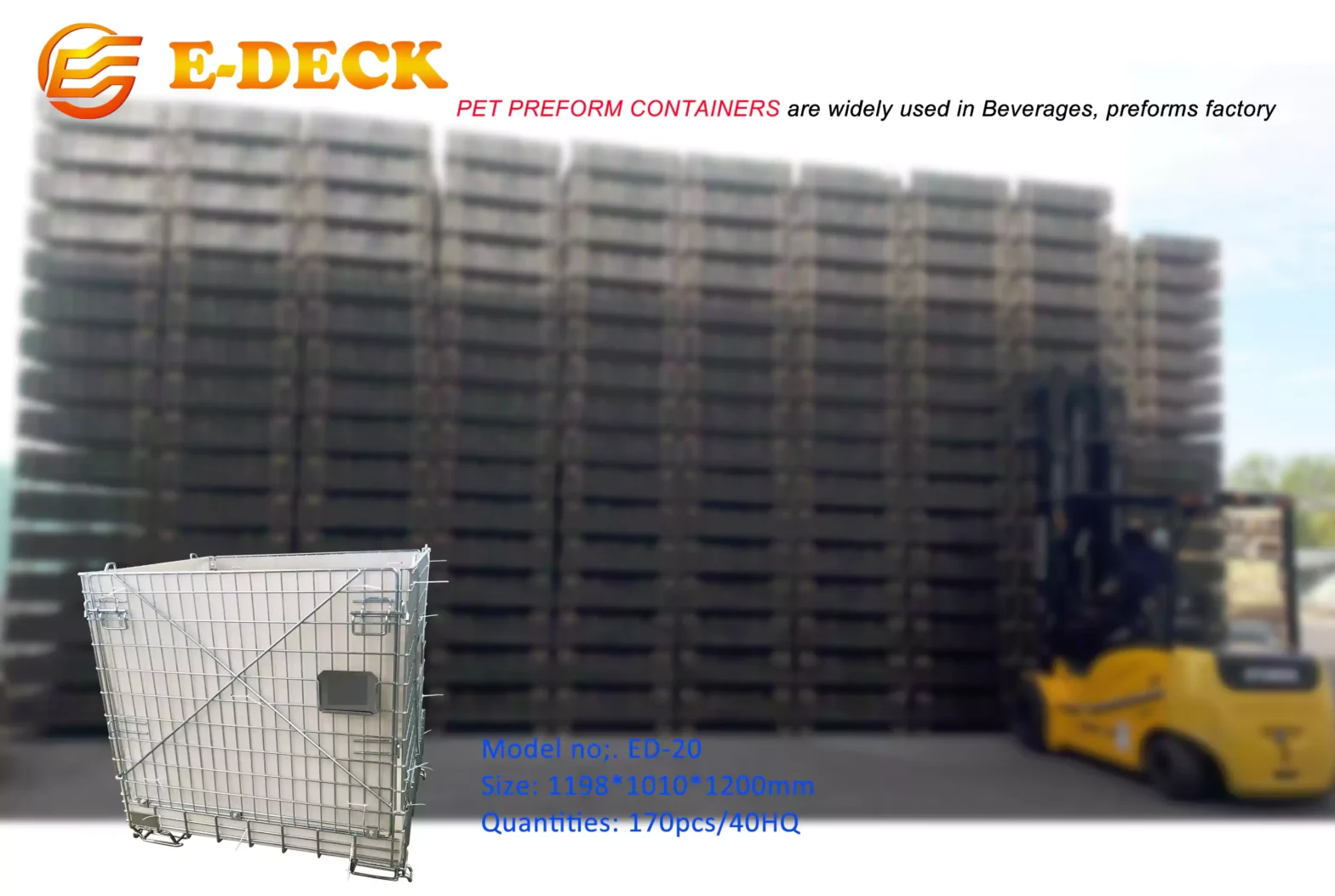 Durable Metal Container for the PET Preform Industry