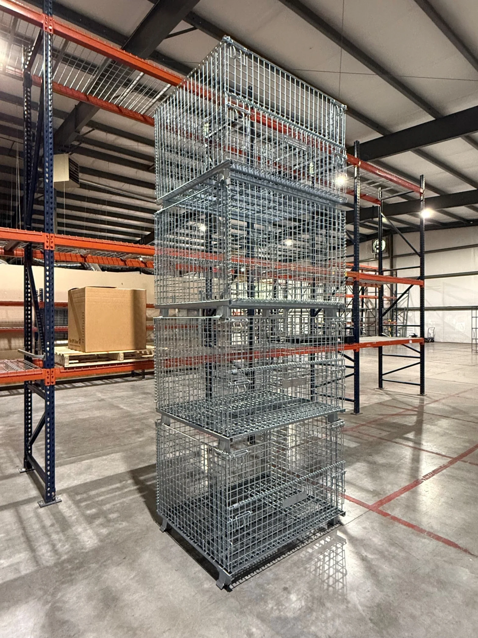 Maximize Your Floor Space with Folding Wire Containers